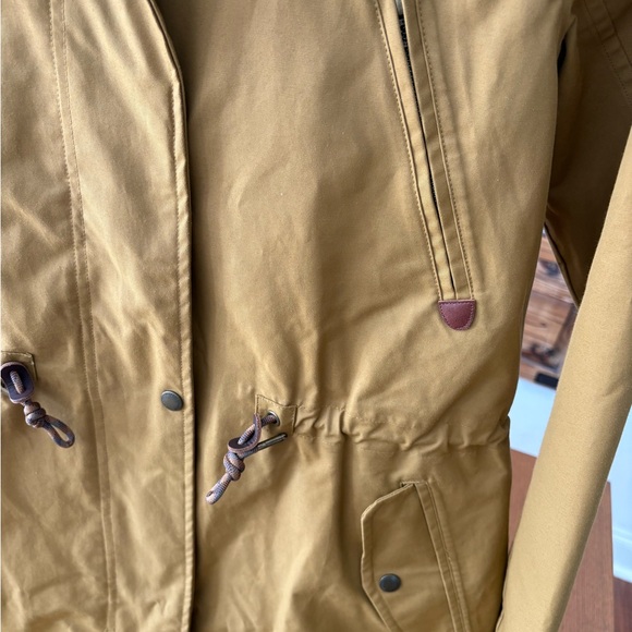 FatFace Women's Mustard Waterproof Long Jacket - Picture 10 of 15